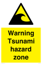 WV7779: Warning Tsunami hazard zone