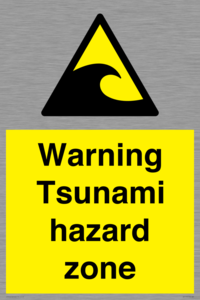 WV7779: Warning Tsunami hazard zone