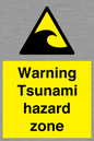 WV7779: Warning Tsunami hazard zone