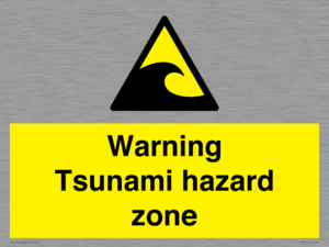 WV7779: Warning Tsunami hazard zone