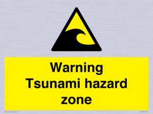 WV7779: Warning Tsunami hazard zone