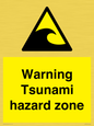 WV7779: Warning Tsunami hazard zone