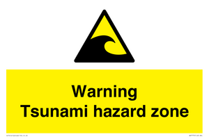 WV7779: Warning Tsunami hazard zone