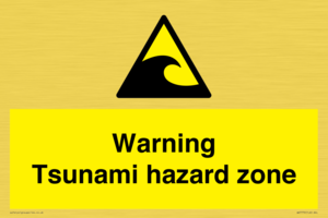 WV7779: Warning Tsunami hazard zone