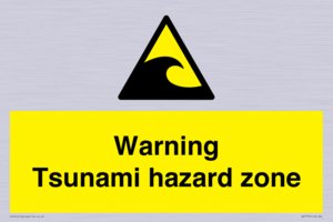 WV7779: Warning Tsunami hazard zone