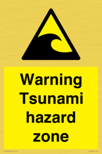 WV7779: Warning Tsunami hazard zone