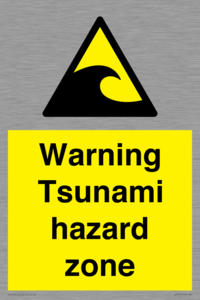 WV7779: Warning Tsunami hazard zone