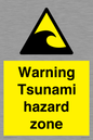 WV7779: Warning Tsunami hazard zone