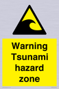 WV7779: Warning Tsunami hazard zone