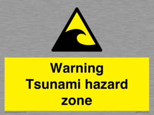 WV7779: Warning Tsunami hazard zone