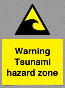 WV7779: Warning Tsunami hazard zone