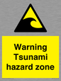 WV7779: Warning Tsunami hazard zone