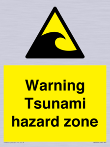 WV7779: Warning Tsunami hazard zone