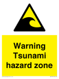 WV7779: Warning Tsunami hazard zone