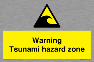 WV7779: Warning Tsunami hazard zone