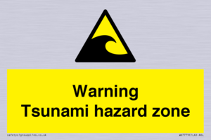 WV7779: Warning Tsunami hazard zone