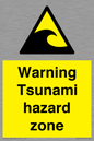 WV7779: Warning Tsunami hazard zone