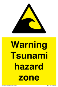 WV7779: Warning Tsunami hazard zone