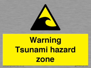 WV7779: Warning Tsunami hazard zone