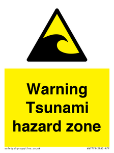 WV7779: Warning Tsunami hazard zone