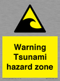 WV7779: Warning Tsunami hazard zone