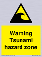 WV7779: Warning Tsunami hazard zone