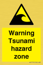 WV7779: Warning Tsunami hazard zone