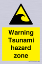 WV7779: Warning Tsunami hazard zone