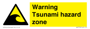 WV7779: Warning Tsunami hazard zone