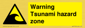 WV7779: Warning Tsunami hazard zone