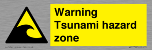 WV7779: Warning Tsunami hazard zone