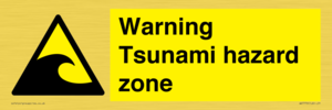 WV7779: Warning Tsunami hazard zone