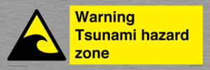 WV7779: Warning Tsunami hazard zone