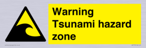 WV7779: Warning Tsunami hazard zone