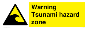 WV7779: Warning Tsunami hazard zone