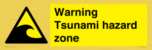 WV7779: Warning Tsunami hazard zone
