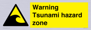 WV7779: Warning Tsunami hazard zone