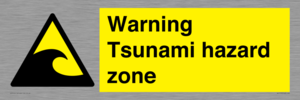 WV7779: Warning Tsunami hazard zone