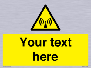 WV7782: Custom Sign with Non-ionizing radiation symbol