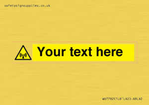 WV7782: Custom Sign with Non-ionizing radiation symbol