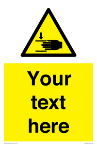 WV7786: Custom warning crushing of hands