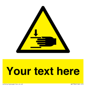 WV7786: Custom warning crushing of hands