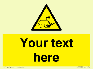 WV7792: Custom warning run over by operator controlled machine