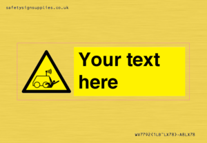 WV7792: Custom warning run over by operator controlled machine