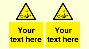 WV7792: Custom warning run over by operator controlled machine