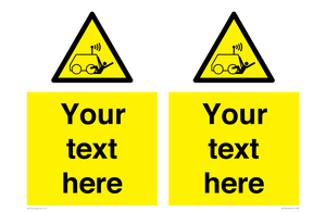 WV7792: Custom warning run over by operator controlled machine