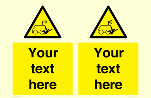 WV7792: Custom warning run over by operator controlled machine