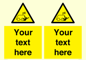 WV7792: Custom warning run over by operator controlled machine