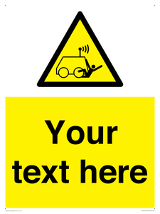 WV7792: Custom warning run over by operator controlled machine