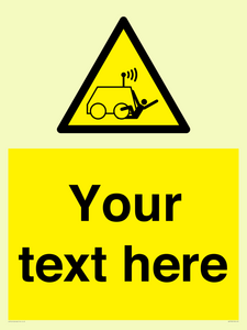 WV7792: Custom warning run over by operator controlled machine